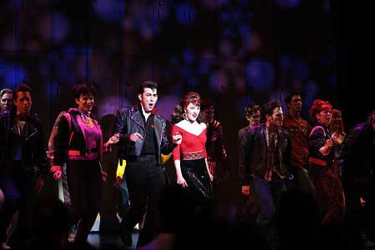 Max Crumm, Laura Osnes and ensemble at 