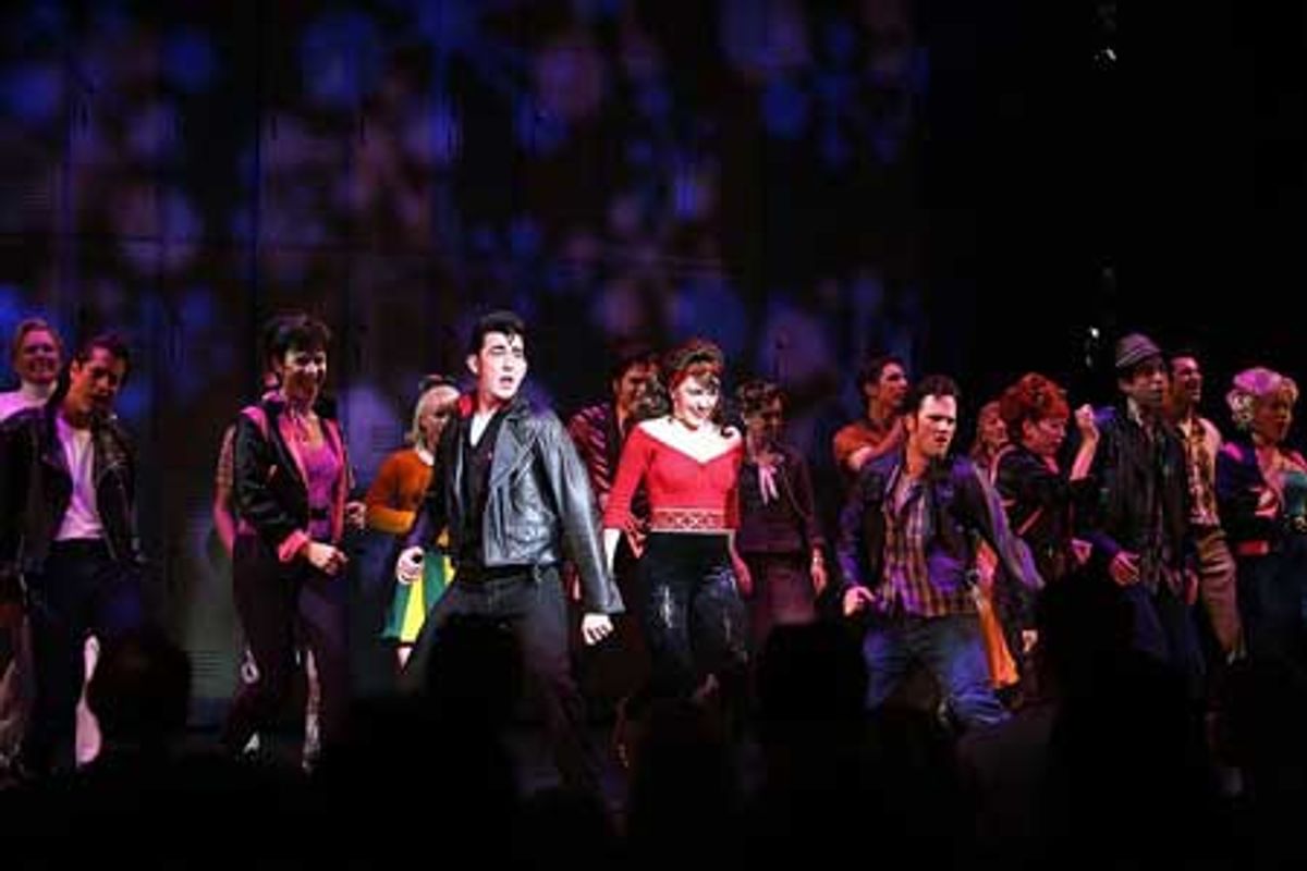 Max Crumm, Laura Osnes and ensemble at 