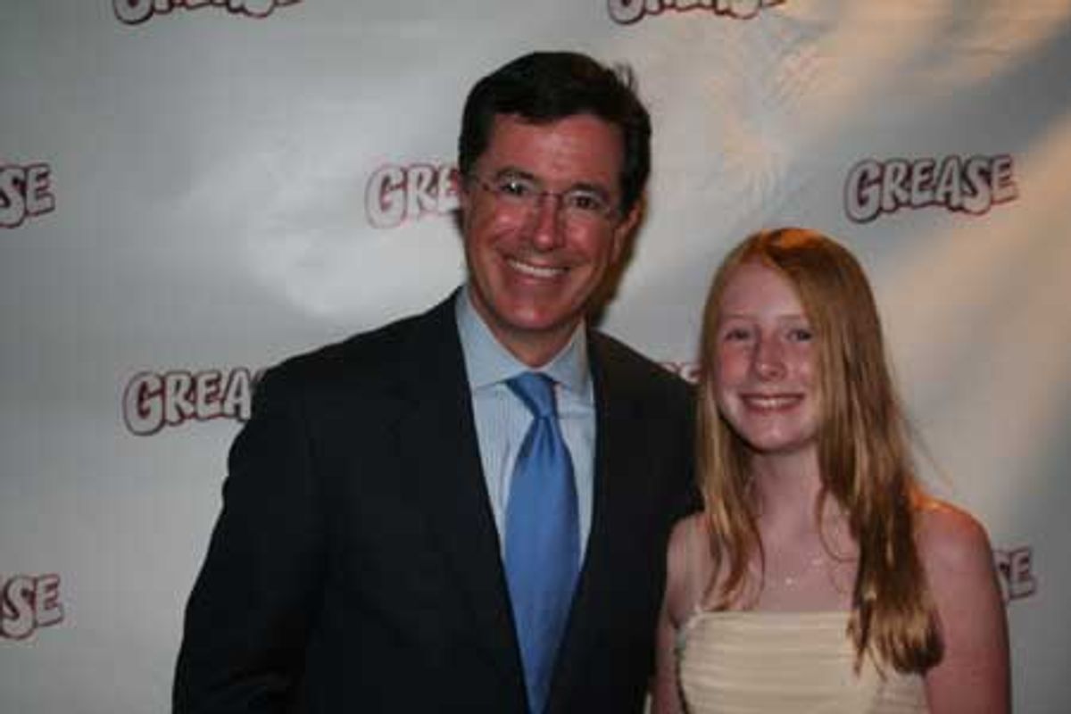 Stephen Colbert (Comedy Central's 'The Daily Show') with his daughter Madeline at 