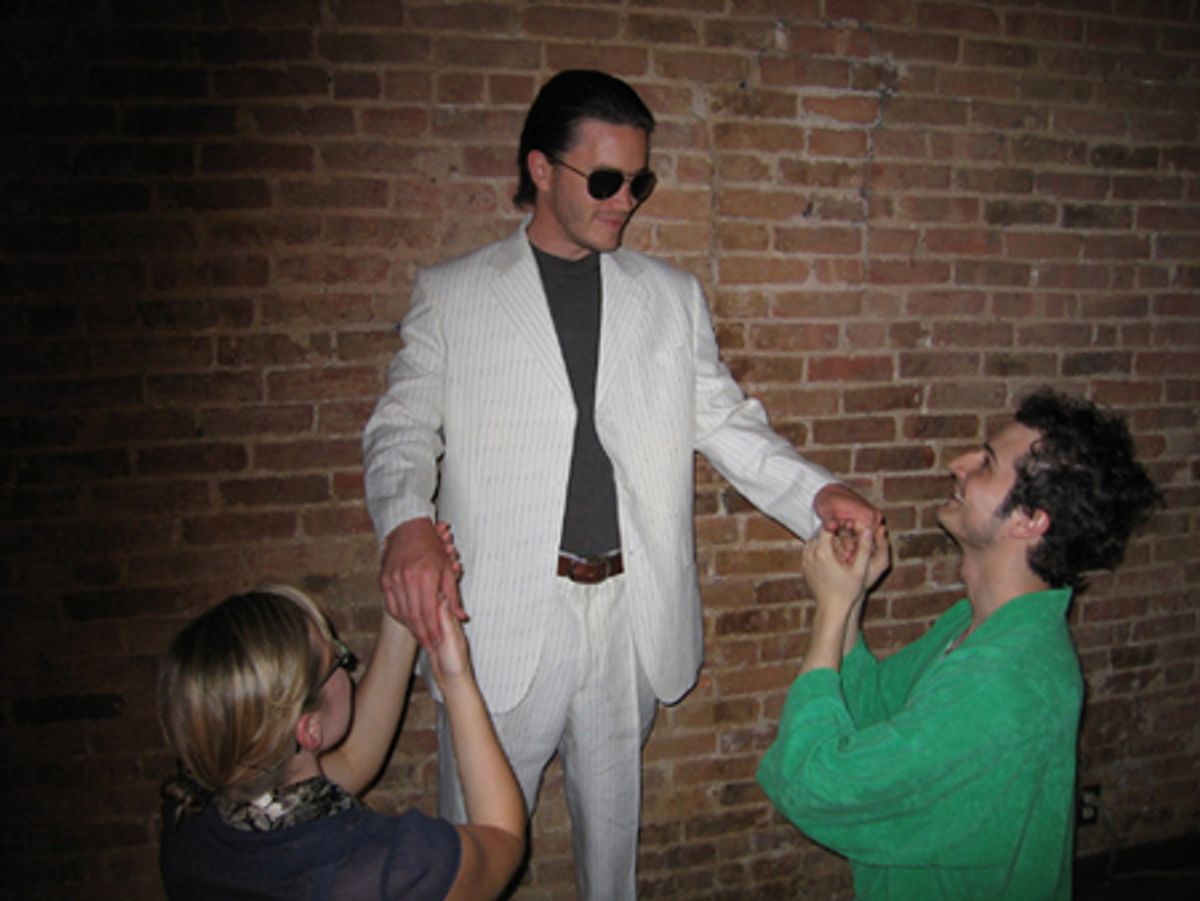  Kate Russell as Woman, Tom Pelphrey as Television and Bryan Fenkart as Man at 