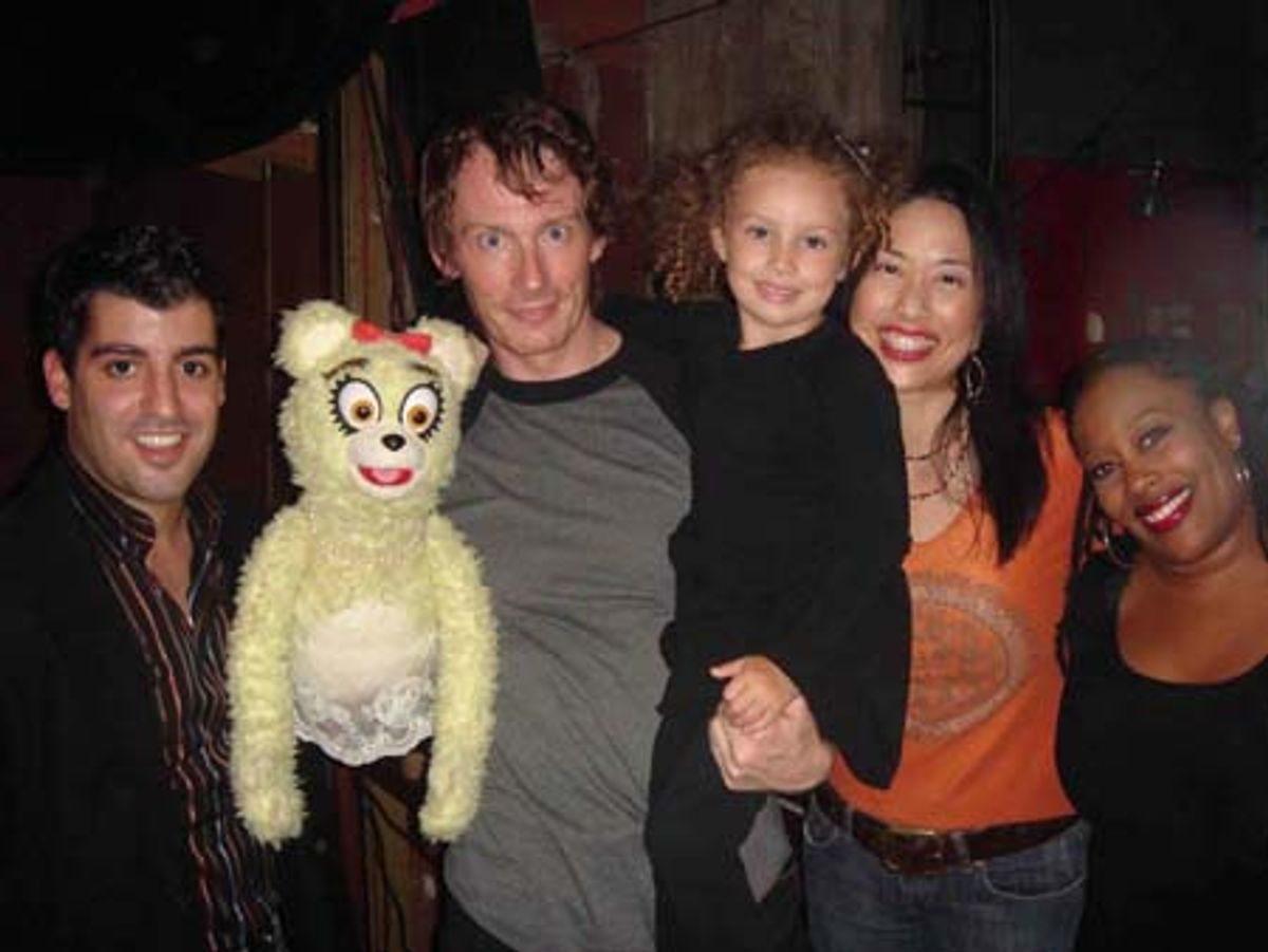 John Michael Dias (Jersey Boys) with Yellow Bear, Christian Anderson, his daughter Ruby, Angela Ai, Carla Renata at 