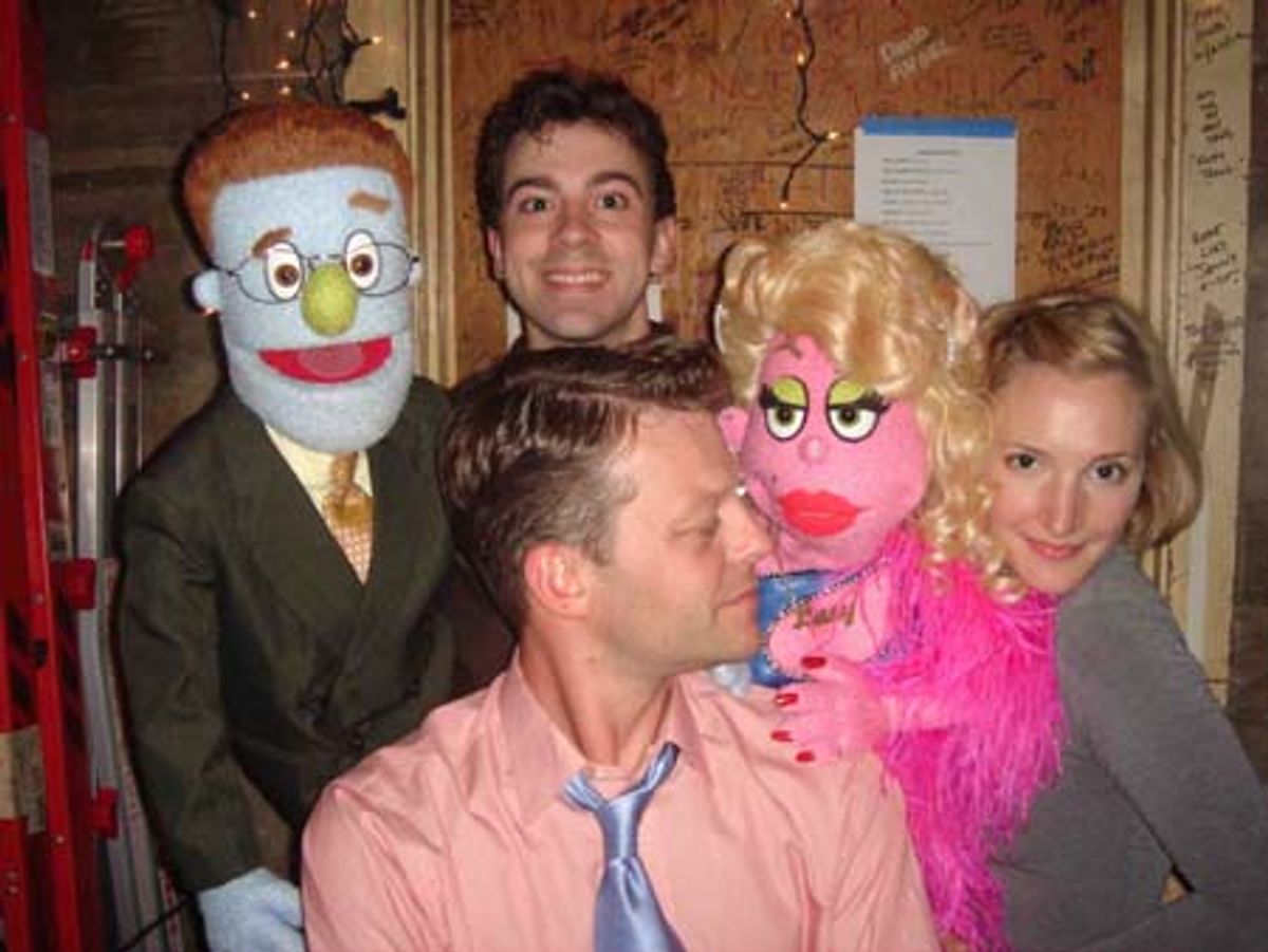 Jeremy Kushnier (Jersey Boys) with Rod, Robert McClure, Lucy T. Slut and Maggie Lakis at 