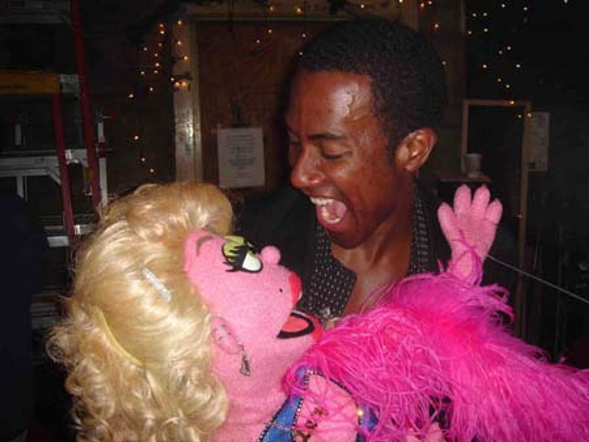 Rashad Naylor (Jersey Boys) and Lucy T. Slut at 