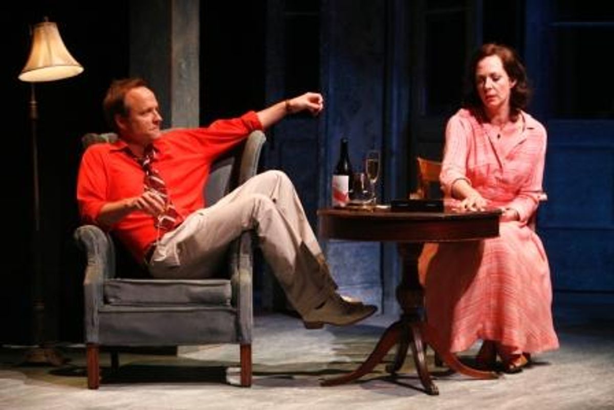 John Benjamin Hickey as Nicholas Denery and Allison Janney as Constance Tuckerman at 
