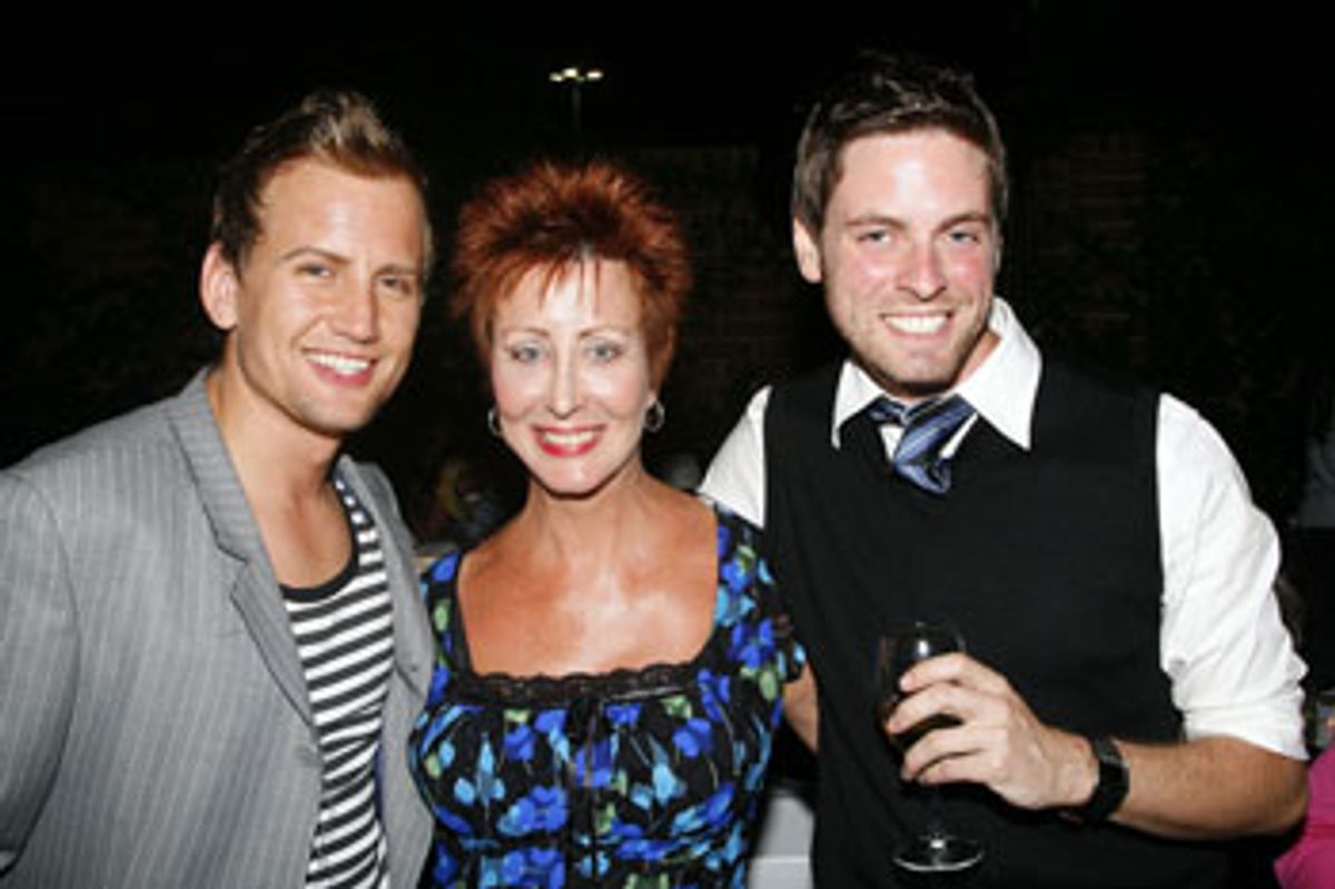 Chris Isaacson, Ruth Williamson and Trapper Felides at 