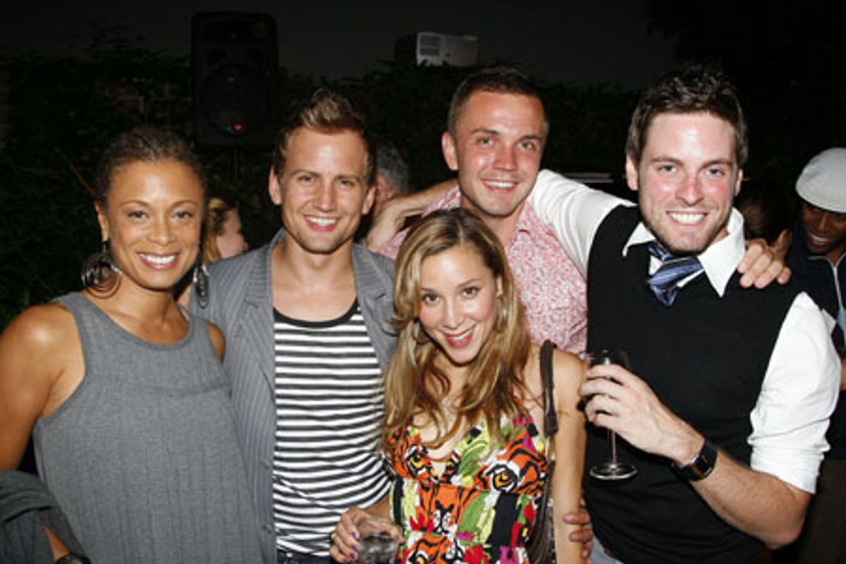 Valarie Pettiford, Chris Isaacson, Becky Baeling, Shane Scheel and Trapper Felides at 