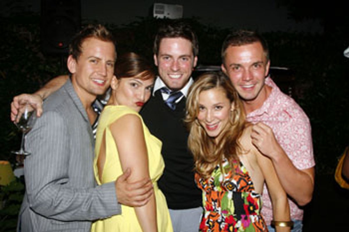 Chris Isaacson, Shoshana Bean, Trapper Felides, Becky Baeling and Shane Scheel at 