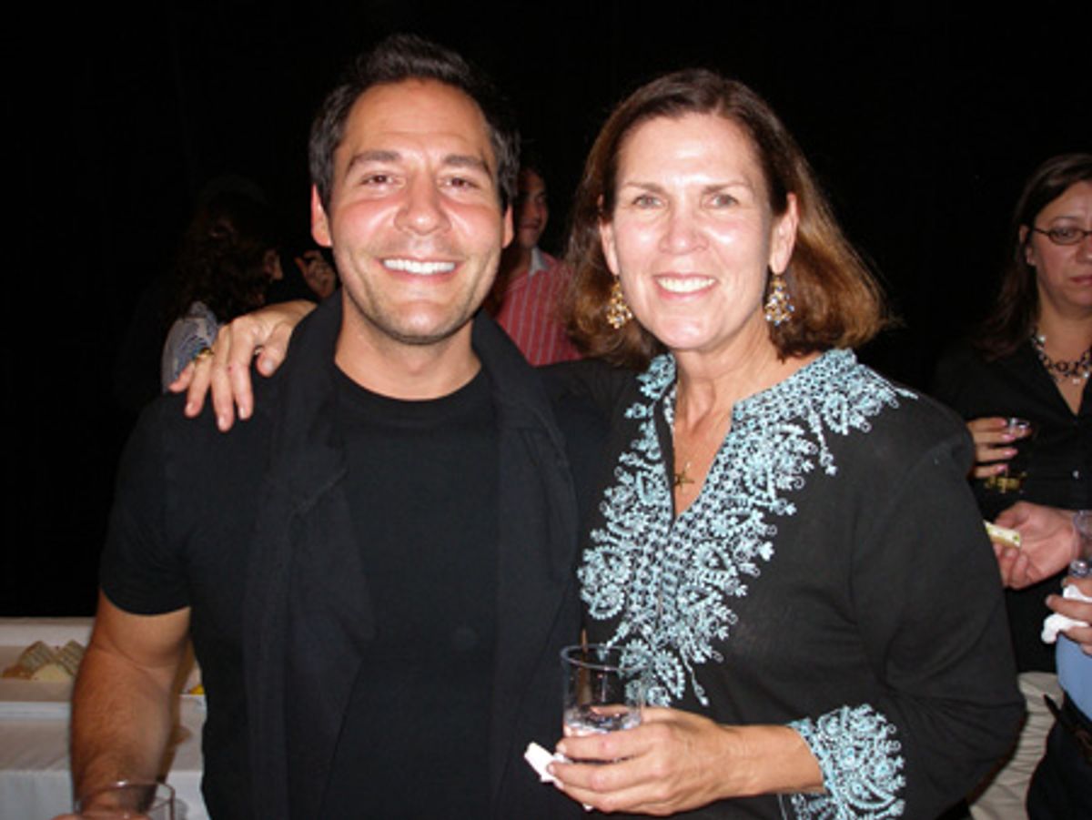 Joe De Sane (who plays Picasso) and Maureen Bludhorn at Picasso at the Lapin Agile Opens