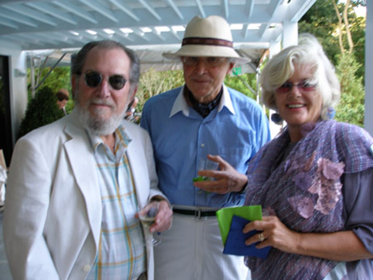 Harold Kanovitz, John Van Sickle, Carolyn Oldenbush at Harold Clurman Festival of the Arts Reception