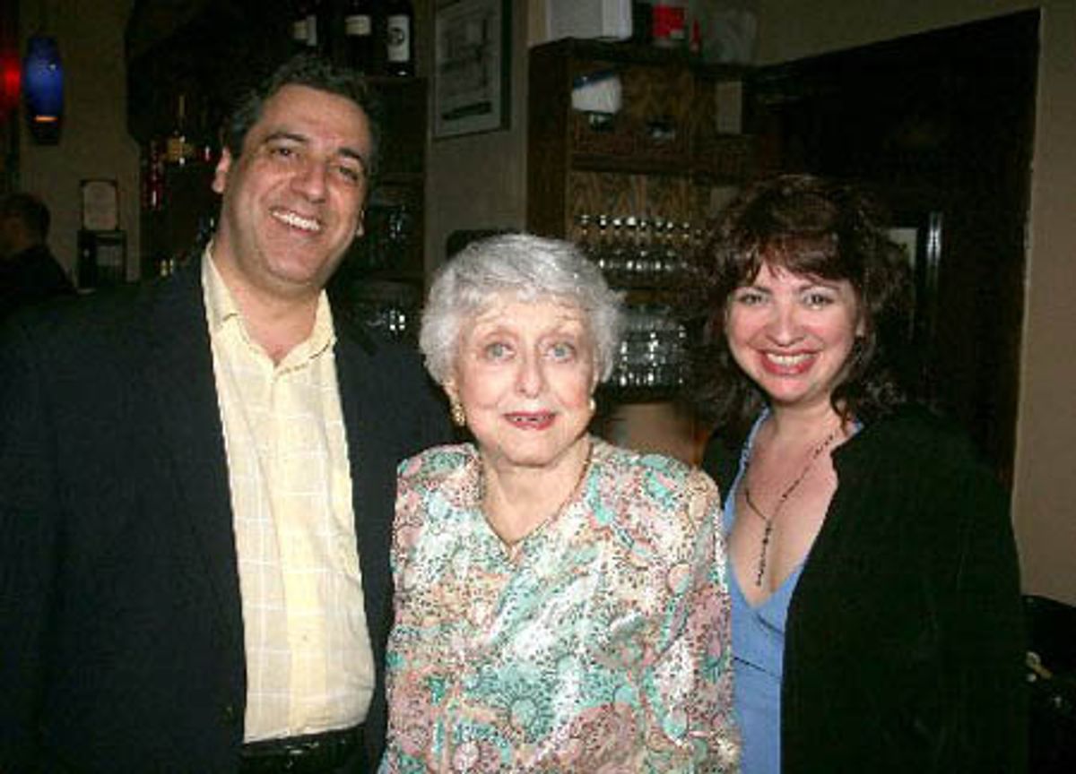 Frank Basile, Celeste Holm and Janet Fanale
 at 