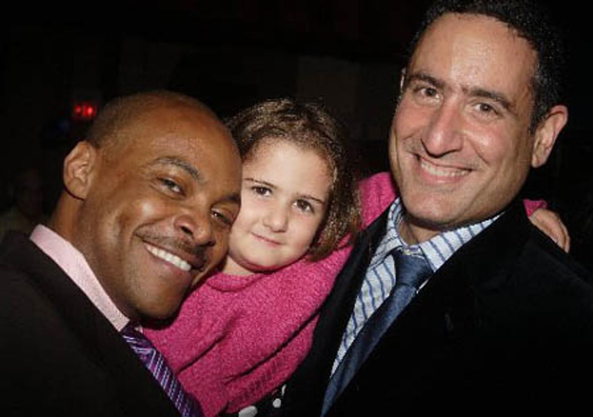 Devin Richards with Joe Bachana and daughter
 at 