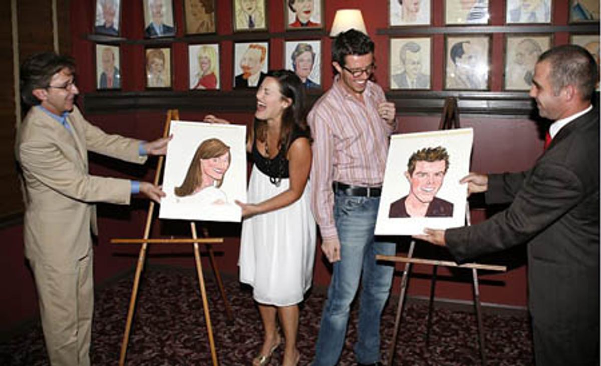 Ashley Brown and Gavin Lee's caricatures are revealed at 
