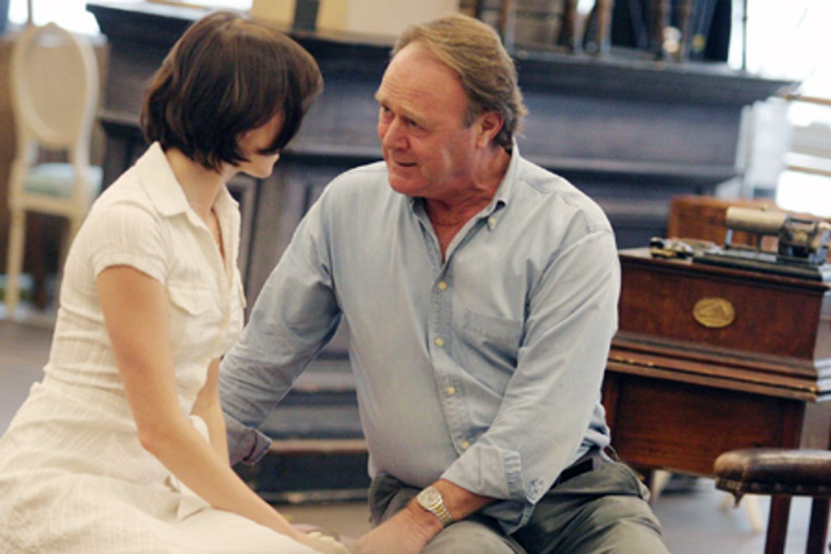 Lisa O'Hare with Christopher Cazenove at 