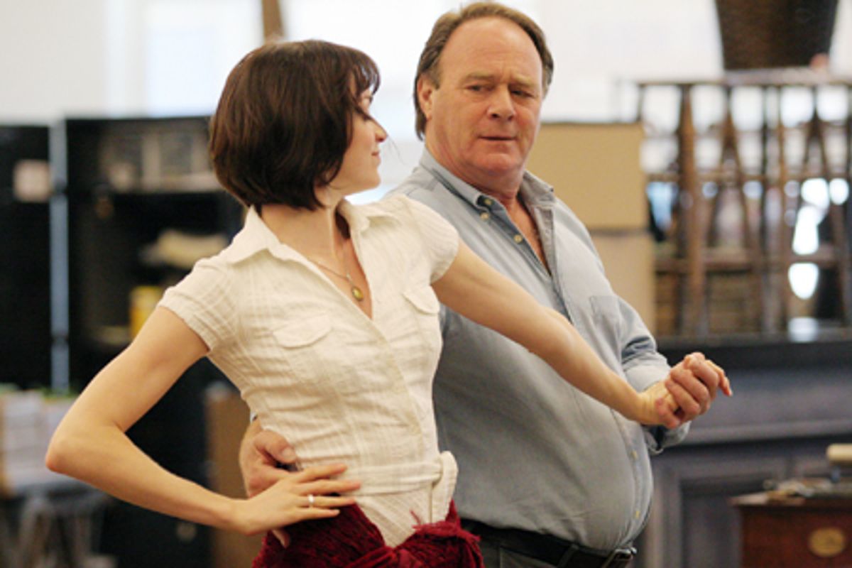 Lisa O'Hare with Christopher Cazenove at 