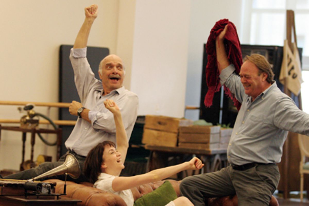 Walter Charles, Lisa O'Hare and Christopher Cazenove at 