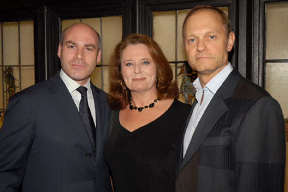 David Hyde Pierce, Michael Gyure (Executive Director/Friar's Club) and Friar Randie Levine-Miller (Event Producer) at Pierce & Neuwirth at Friar's Club 9/10