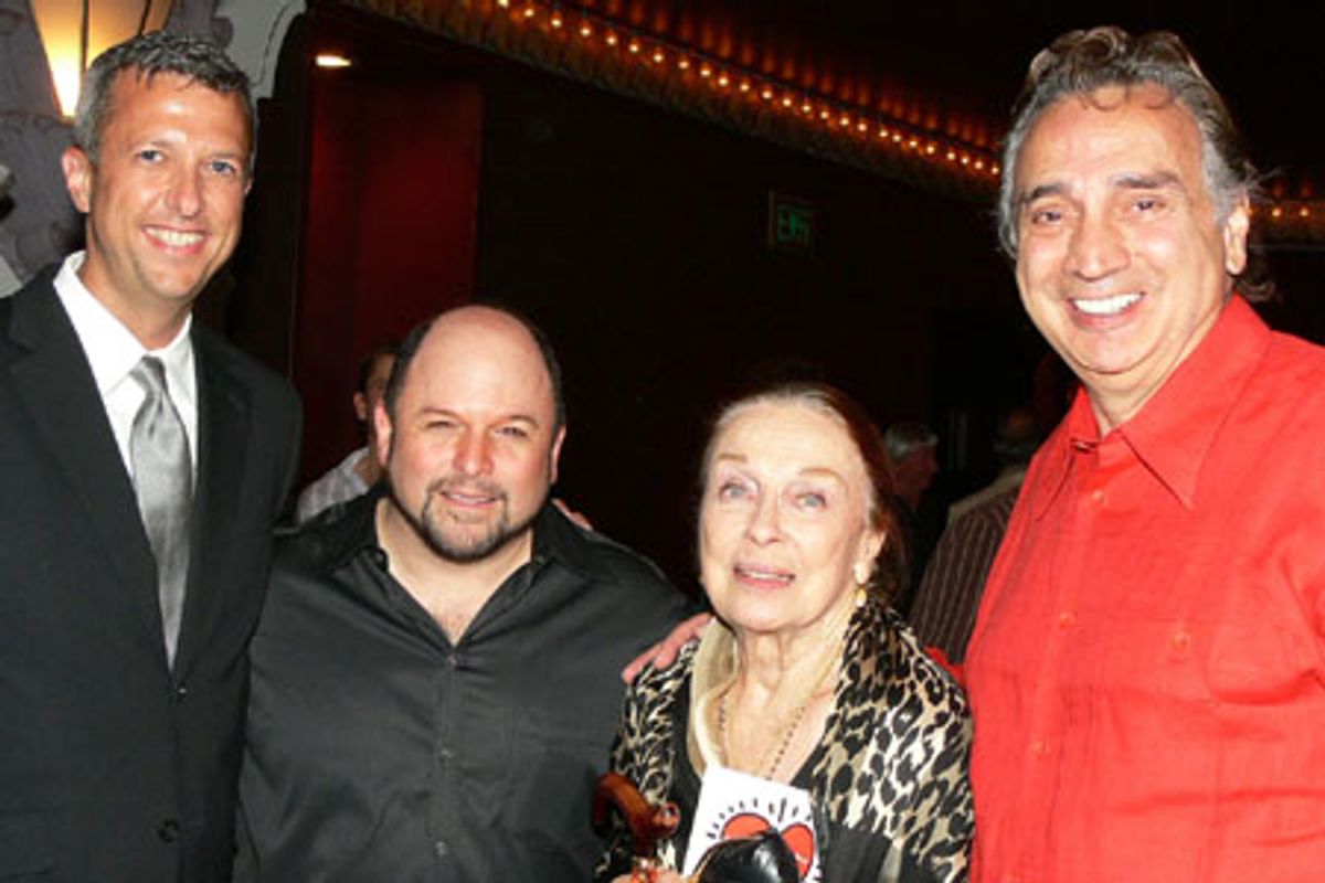 Keith McNutt, Jason Alexander, Patricia Morison and John Bowab at 