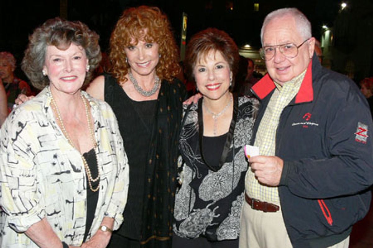 Jomarie Ward, Stefanie Powers, Kate Edelman Johnson and David Moss at 