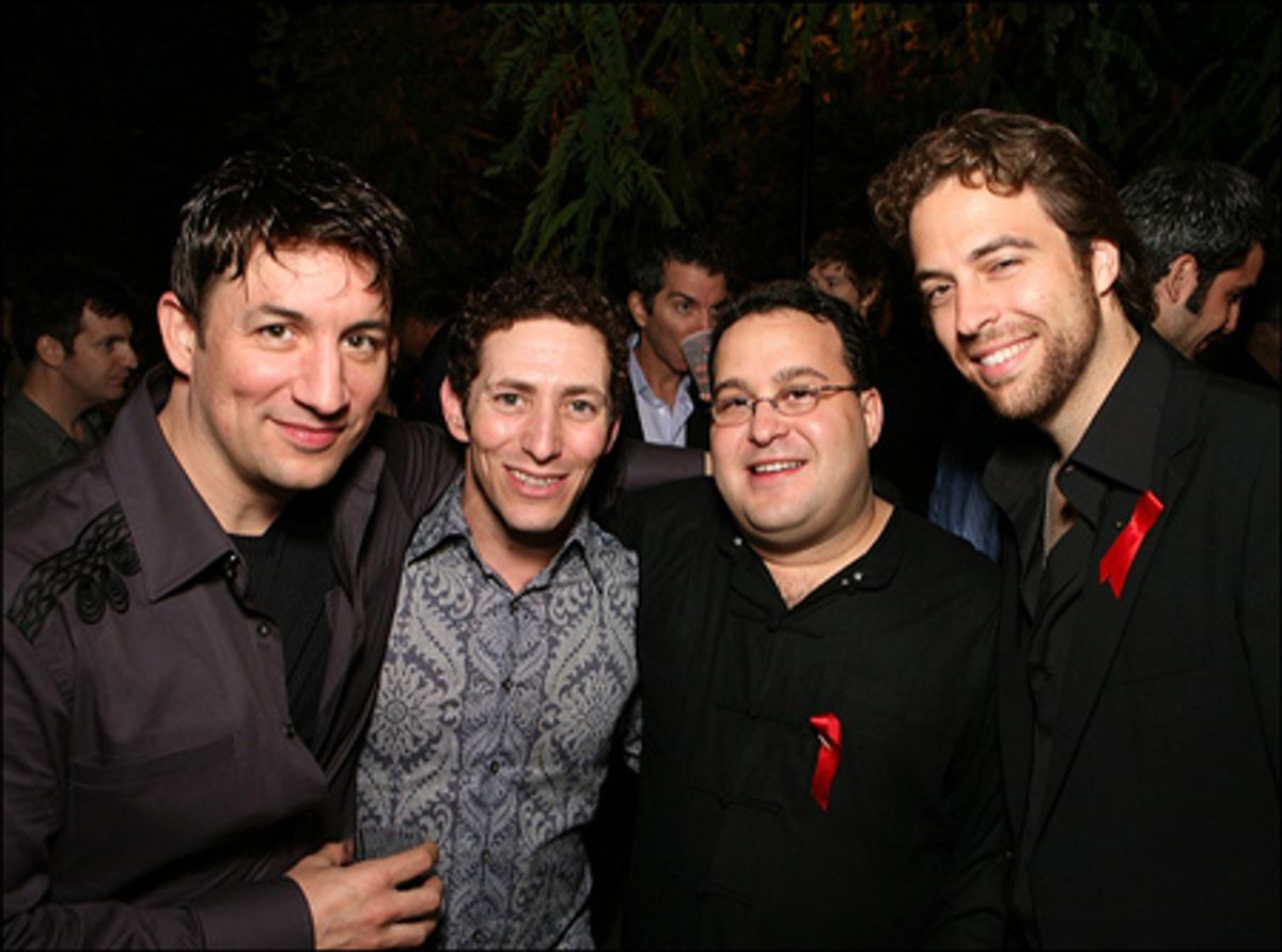 Associate Choreographer Sean Havens, Choreographer AC Ciulla, Music Director/Conductor Dan Redfeld and Director/Producer Brian Michael Purcell at 