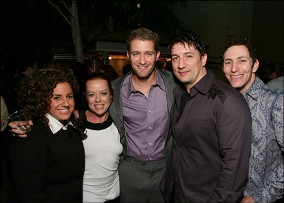 Marissa Jaret Winokur, Cindy Robinson, Matthew Morrison, Associate Choreographer Sean Havens and Choreographer AC Ciulla at 