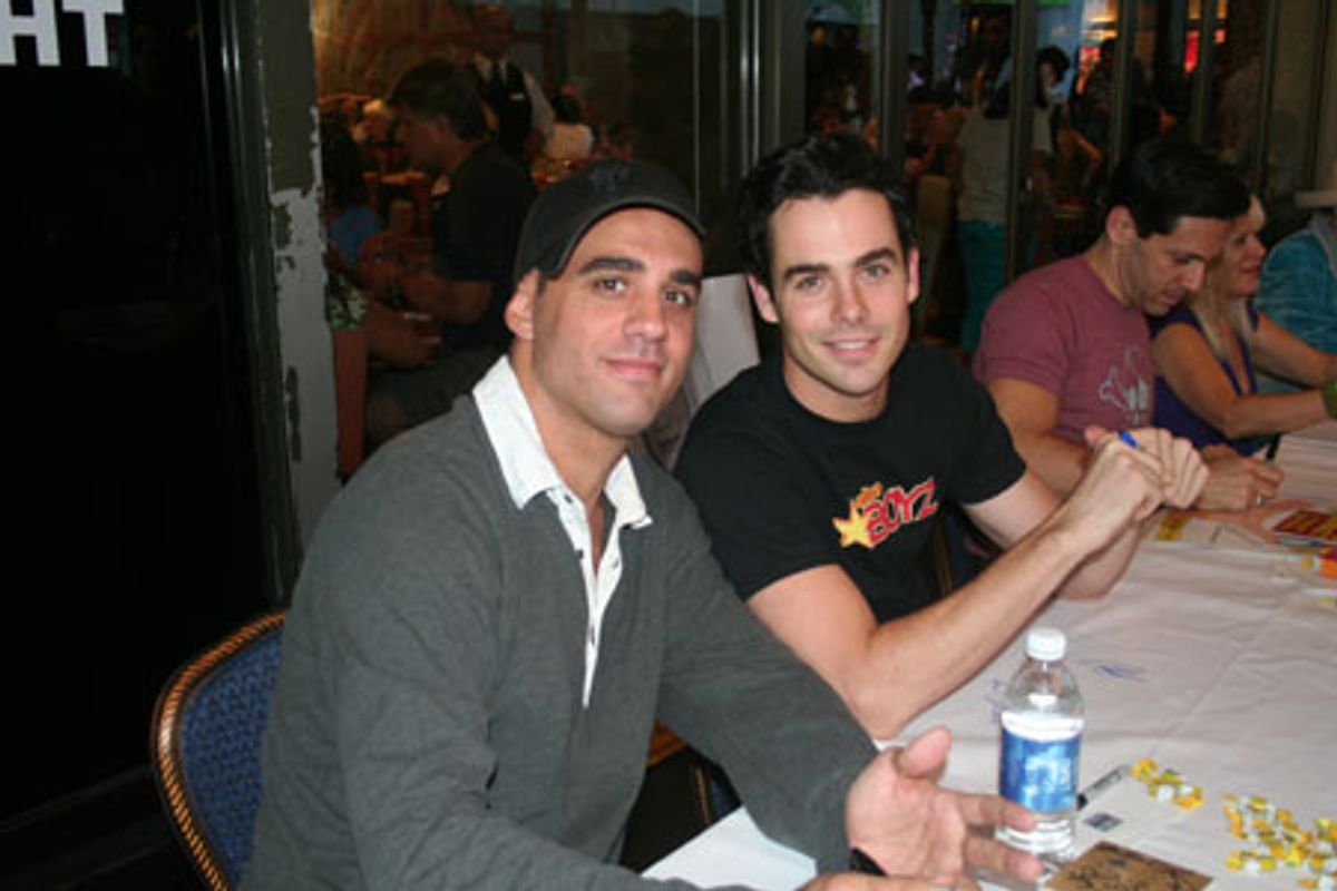 Bobby Cannavale (Mauritius) and Chad Doreck (Altar Boyz) at 