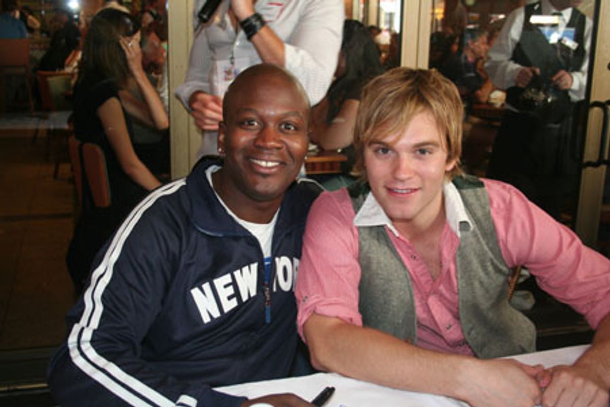 Tituss Burgess and Van Hansis (CBS's 'As The World Turns' / upcoming Charles Busch's Die Mommie Die) at 