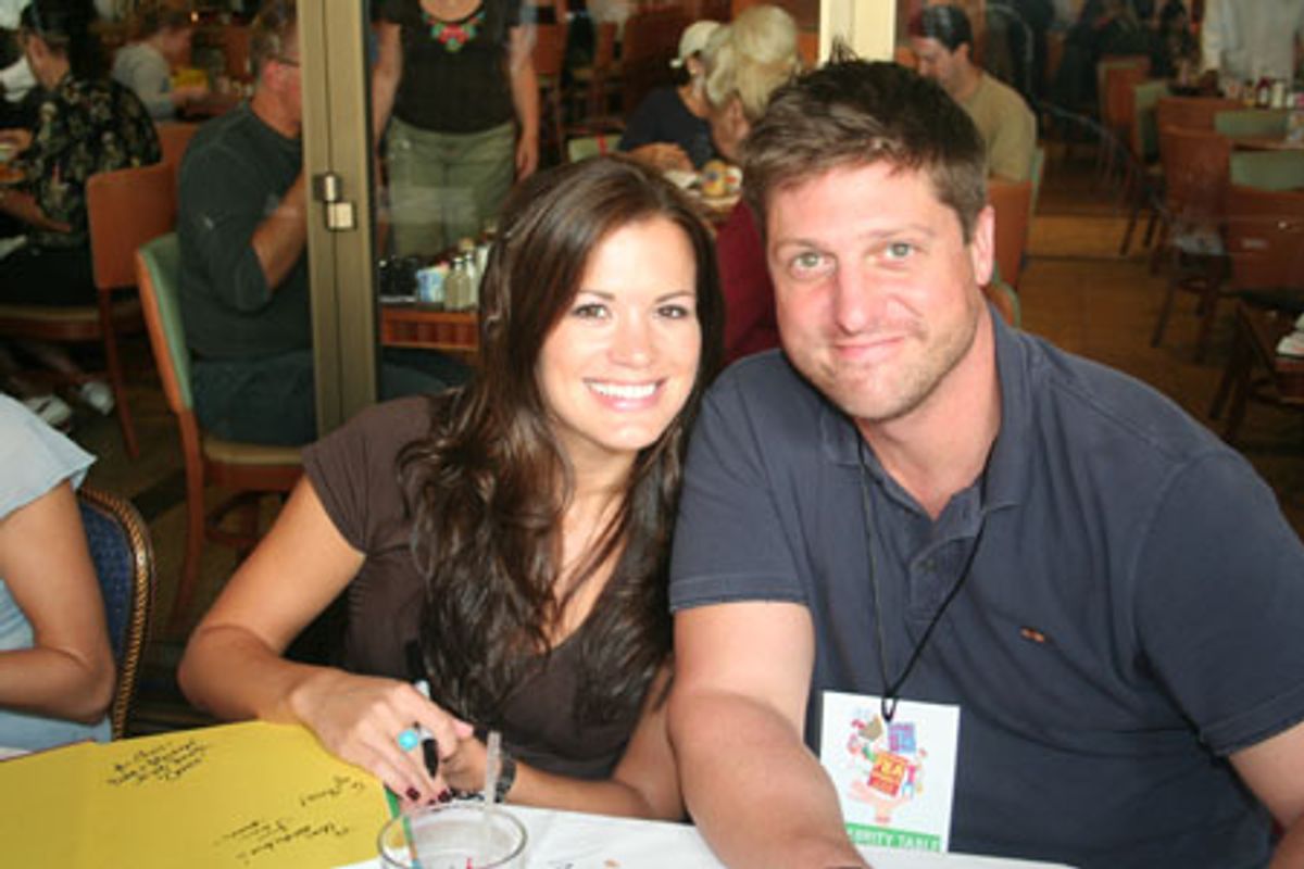 Melissa Claire Egan (ABC's 'All My Children') and Christopher Sieber at 