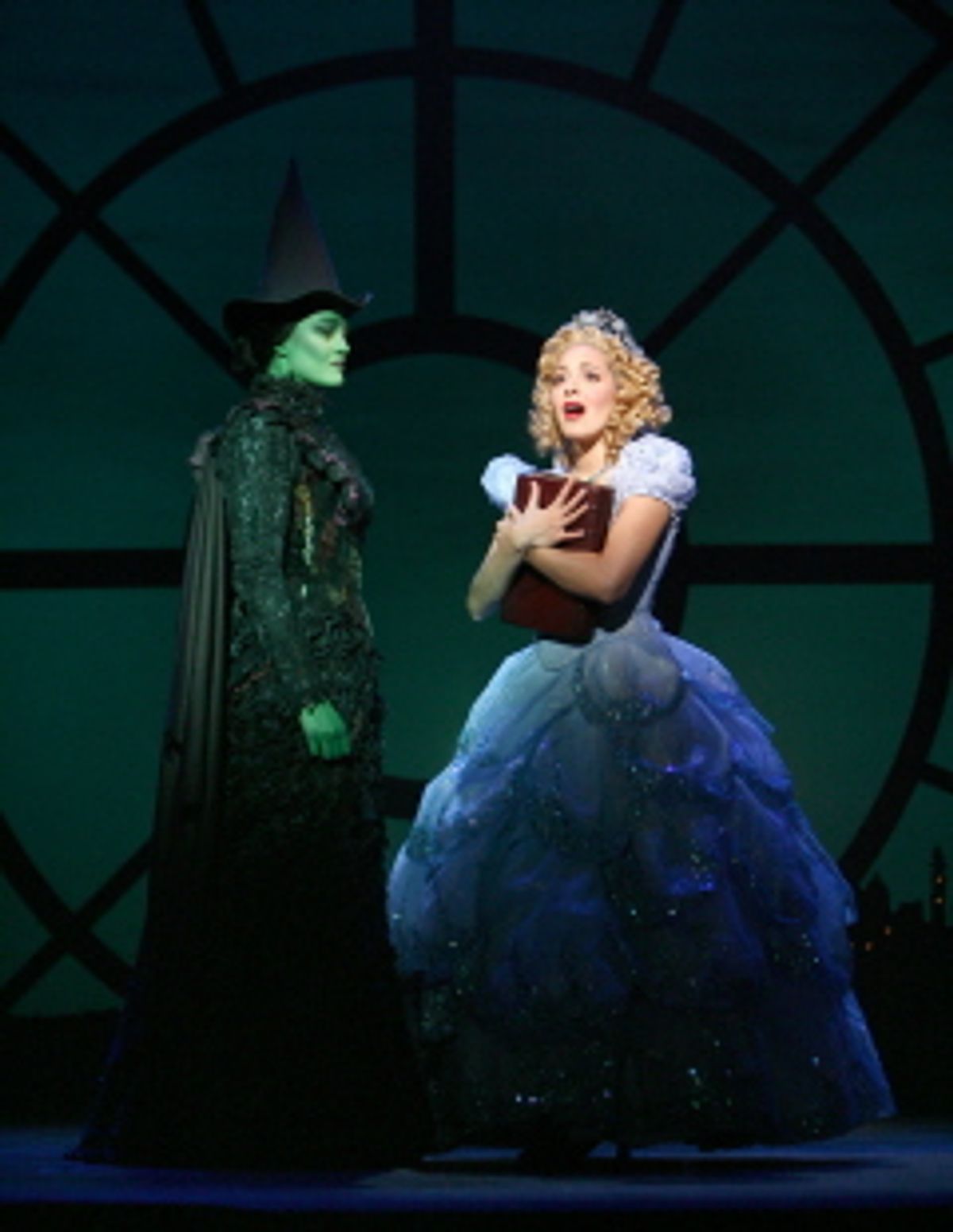 Victoria Matlock and Christina DeCicco as Elphaba and Glinda at 