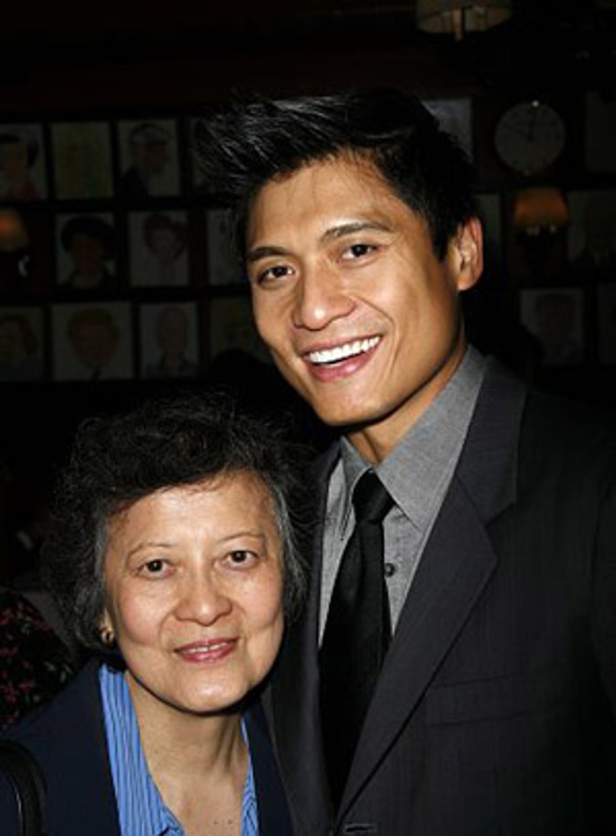 Paolo Montalban and mother at 