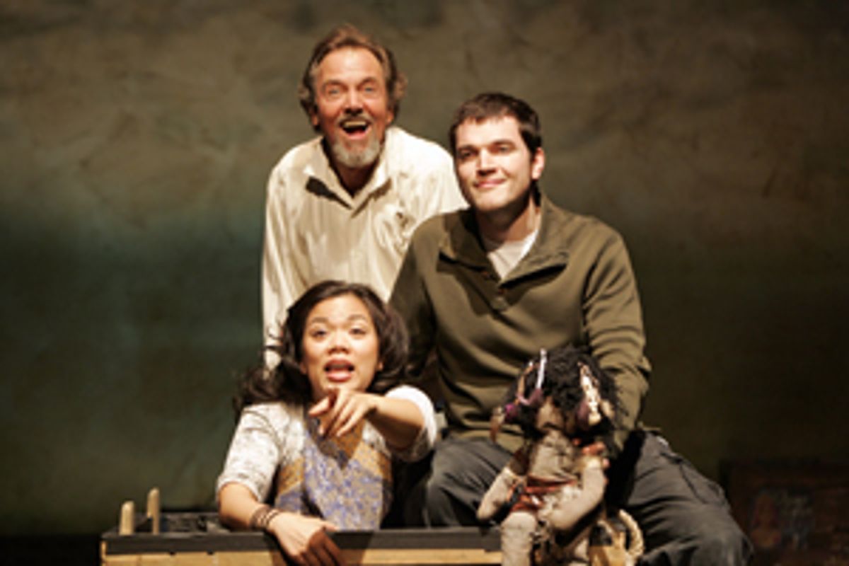 Gregory Itzin, center, with Melody Butiu and Michael Daniel Cassady at 