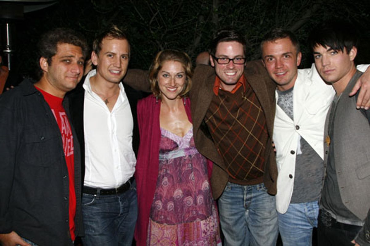 Jeff Marx, Chris Isaacson, Julie Reiber, Trapper Felides, Shane Scheel and Adam Lambert at 