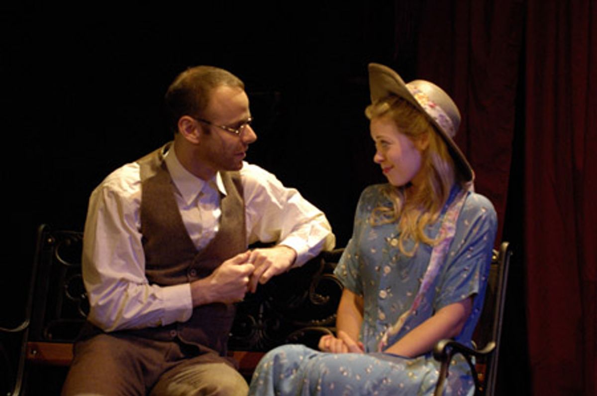 Ben Masur (as Trofimov) and Jessica Myhr (as Anya) at 