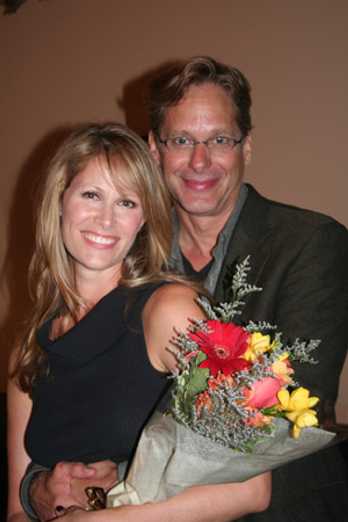 Jodi Stevens with her husband Scott Bryce (CBS's 'As The World Turns') at 