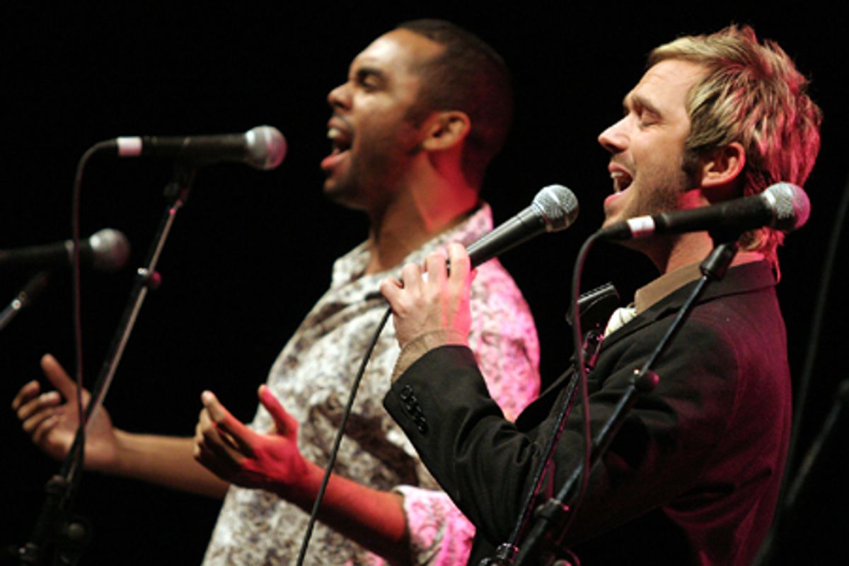 foreground: Danny Calvert; background: Jesse Nager at 