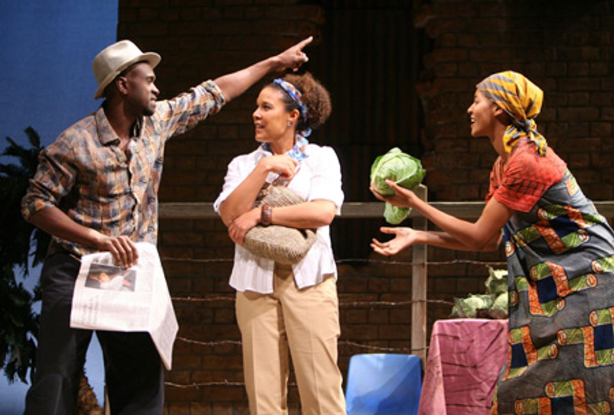 Owiso Odera, Linda Powell and Tisola Logan at 