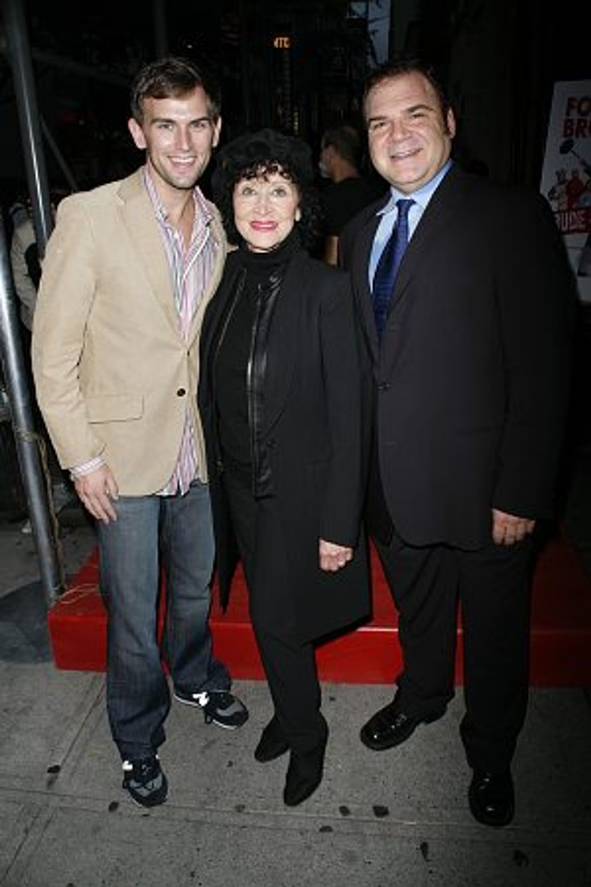 Daniel Reichard, Chita Rivera and Gerard Alessandrini at 