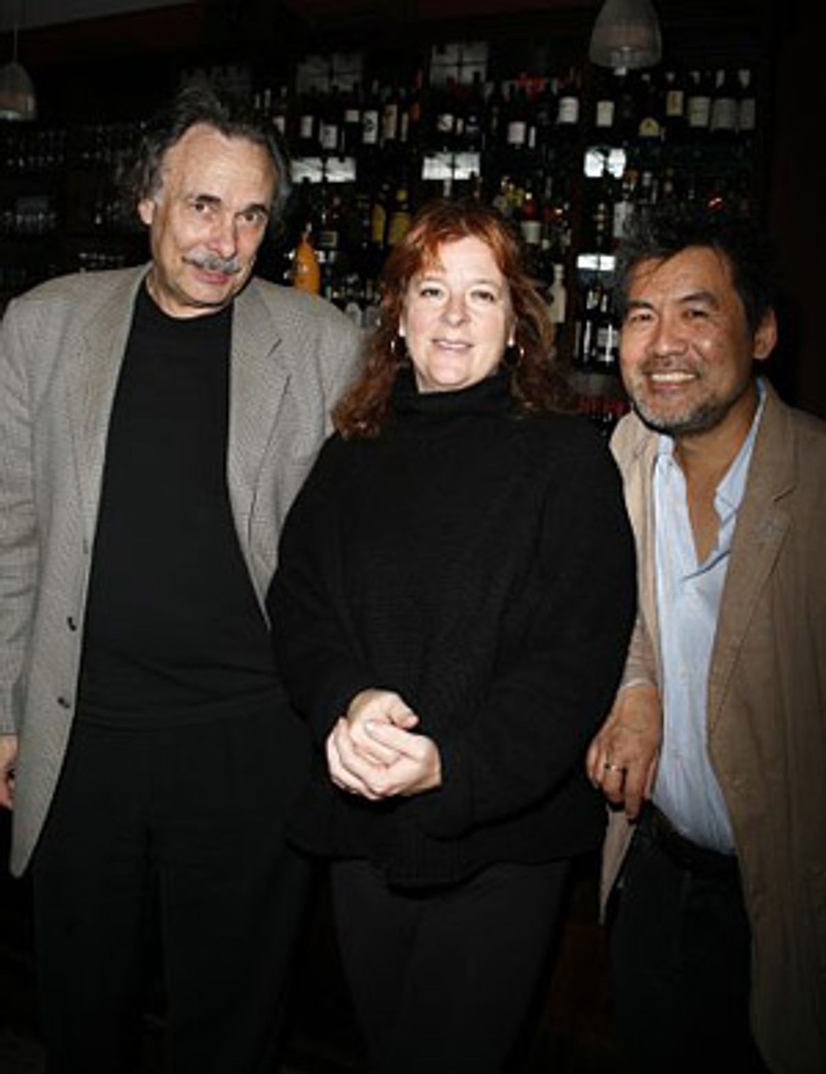 Arthur Kopit, Theresa Rebeck and David Henry Hwang at 