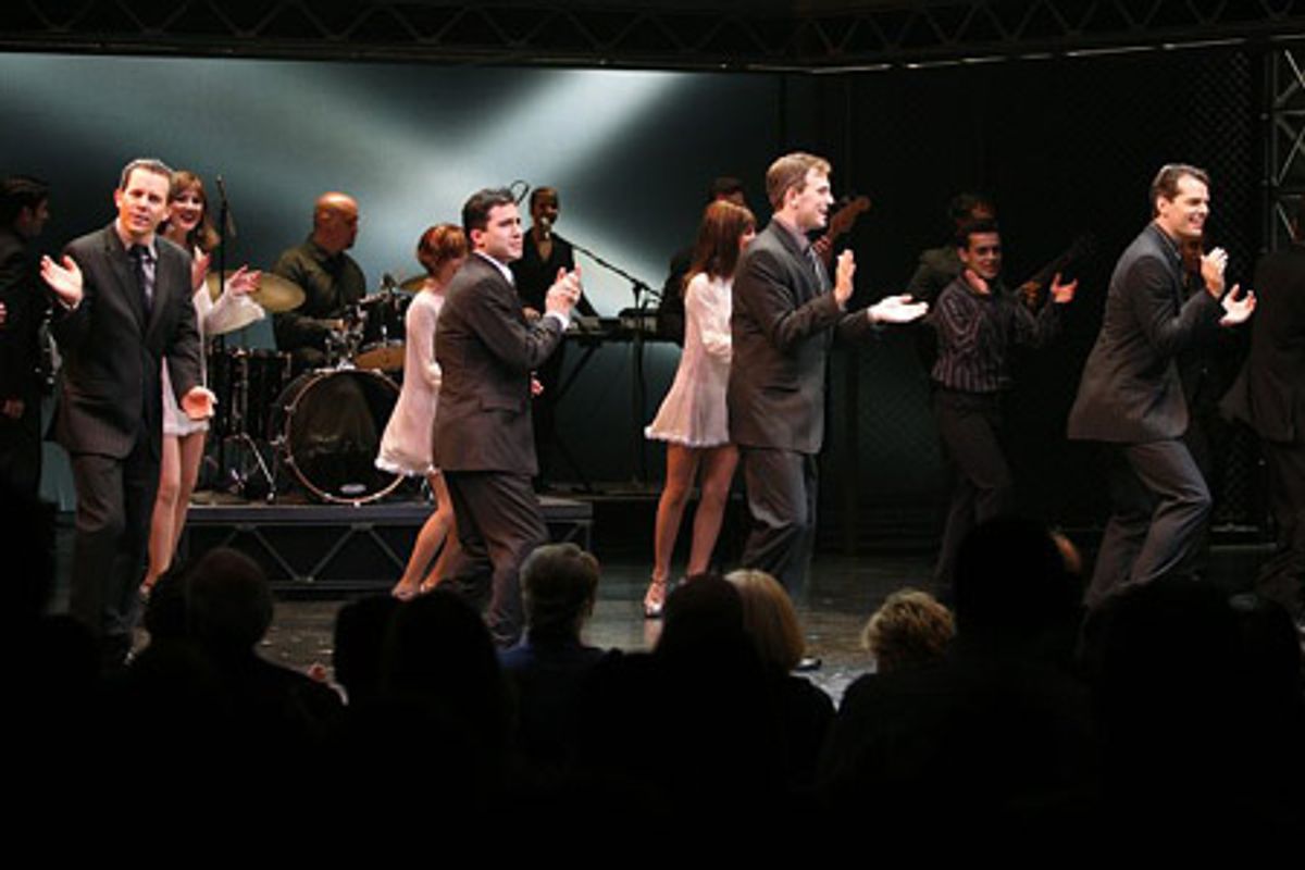 Christian Hoff, John Lloyd Young, Daniel Reichard and J. Robert Spencer at 