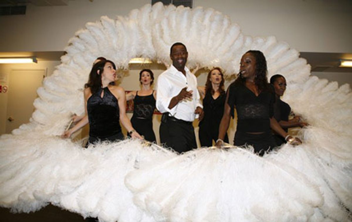 Brian McKnight with cast of Chicago at 