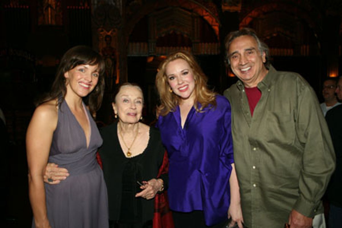 Alice Ripley, Patricia Morison, Emily Skinner and John Bowab at 
