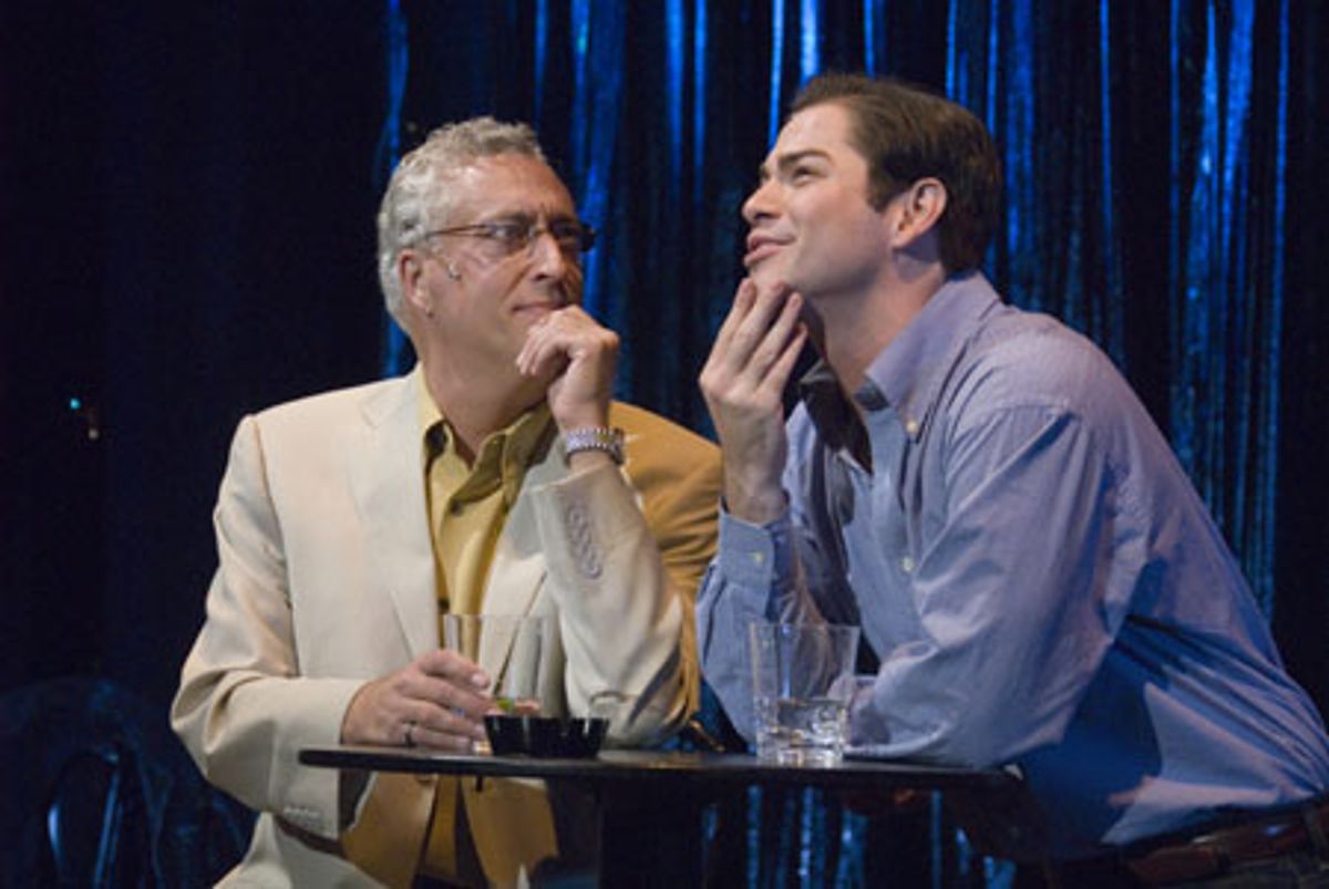 Danny (Daniel Torres, right) finds his sugar daddy in business mogel Marv Easton (Peter Kapetan, left) at 