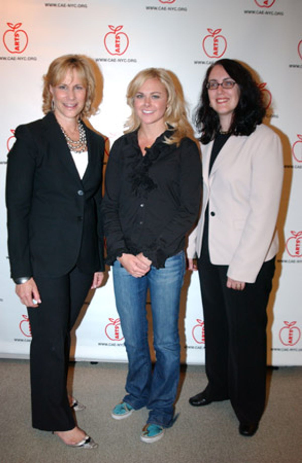 Laurie M. Tisch, Laura Bell Bundy and Rachel Reiner at 