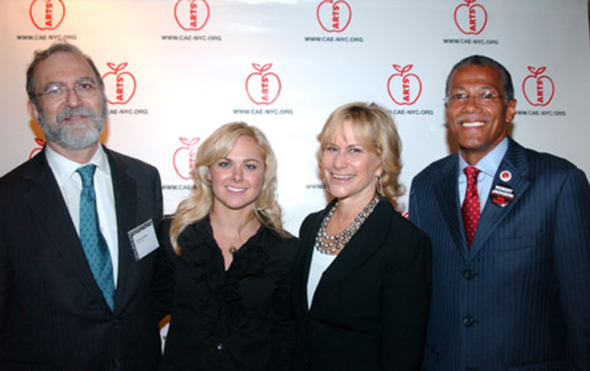 Leonard Lopate, Laura Bell Bundy, Laurie Tisch and Robert Jackson at 