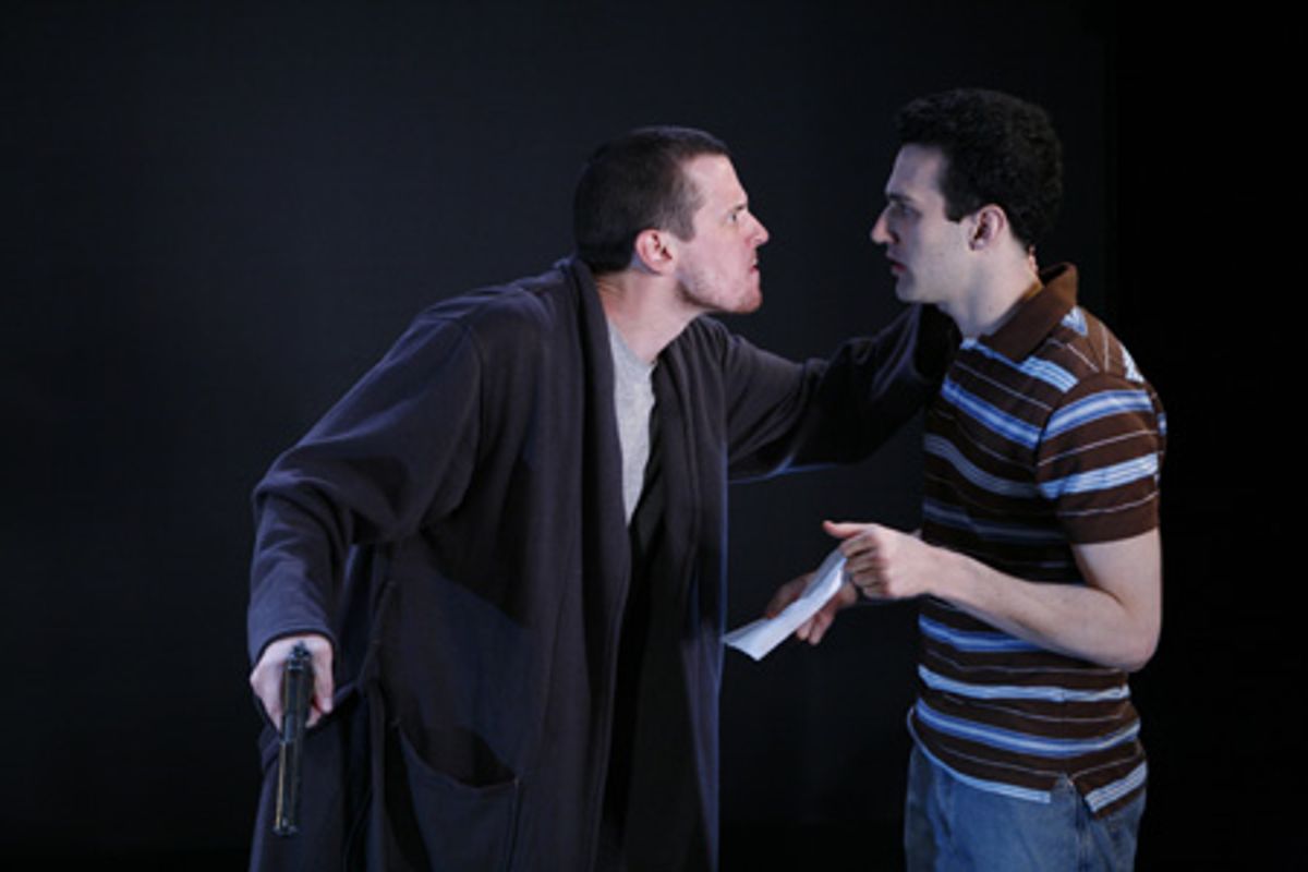 (left) Michael Mosley as Tom and David Ross as Ray in Vengeance: Rats written by Ron Fitzgerald at 