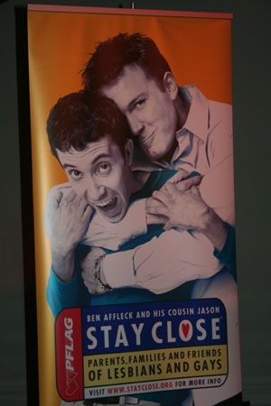 Ben Affleck featured in the PFLAG NYC "Stay Close" campaign with his cousin Jason Photo