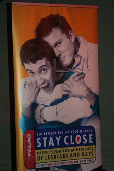 Ben Affleck featured in the PFLAG NYC "Stay Close" campaign with his cousin Jason Photo
