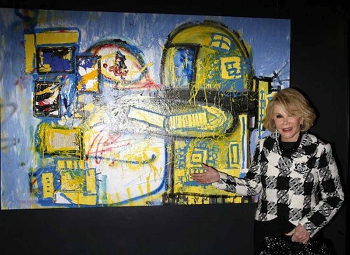 Joan Rivers at Rosie O'Donnell Opens 'Solace' Art Gallery