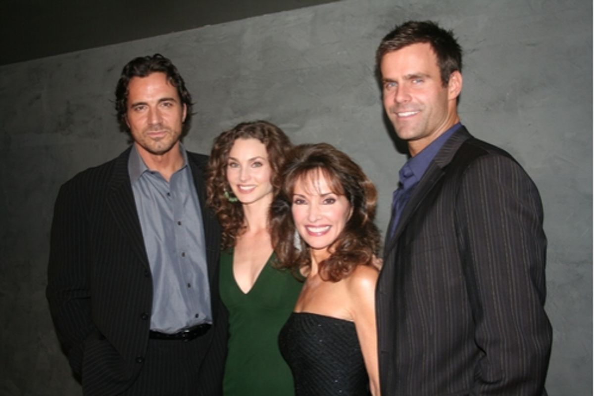 Thorsten Kaye, Alicia Minshew, Susan Lucci and Cameron Mathison at 