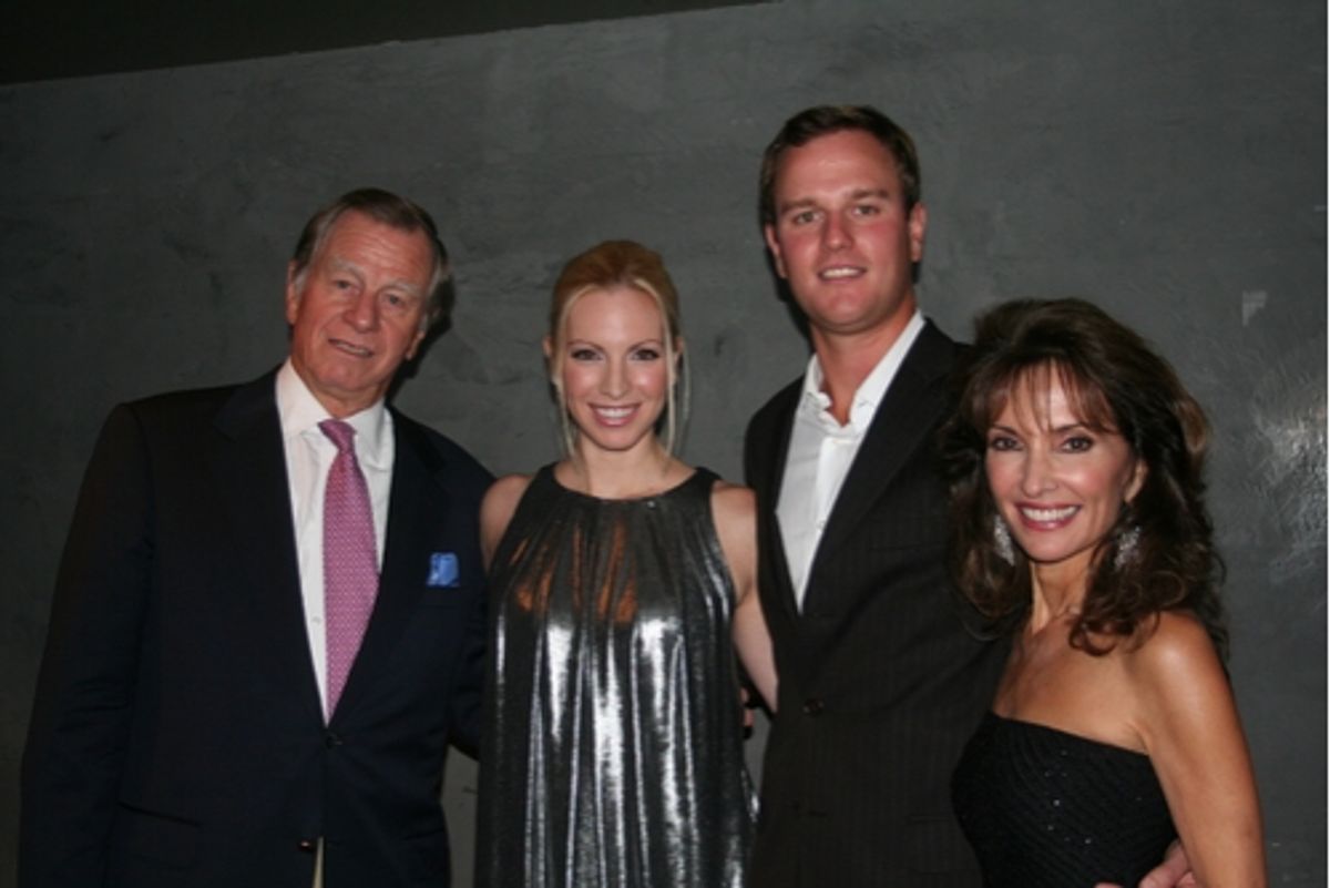 Helmut Huber, Liza Huber, Andreas Huber and Susan Lucci at 