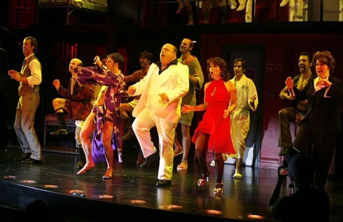 Kevin Chamberlin and Rosie Perez with the cast at 